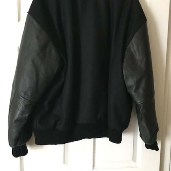 KCSM stadium jacket, wool blend and leather M/L - Picture 5 of 14